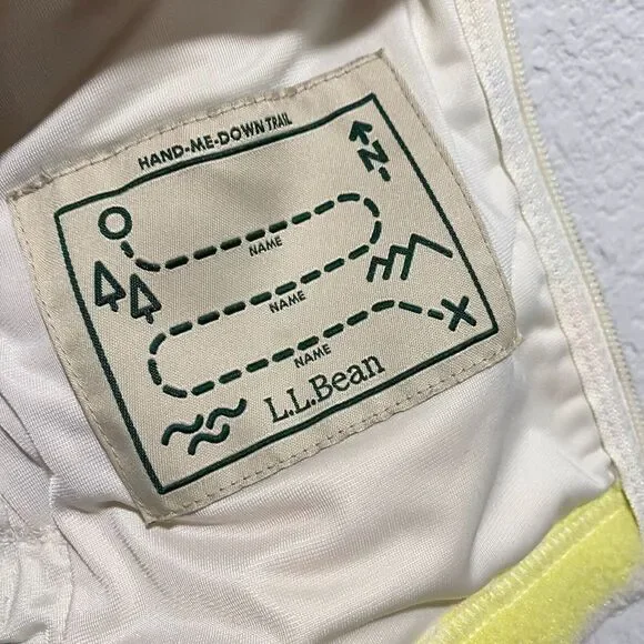 L.L.Bean Kids Mountain Full Zip Fleece Hooded Jacket Printed Multicolor Large 14 - Picture 9 of 10